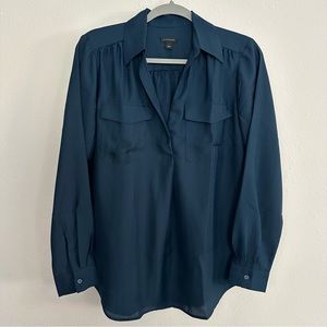 Ann Taylor dark teal blouse